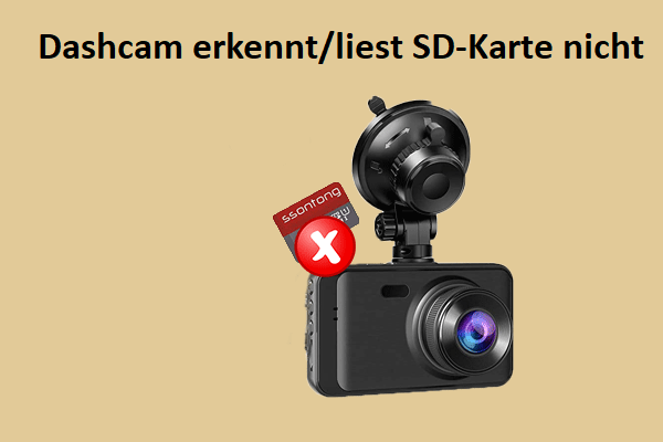 Wie behebt man: Dashcam erkennt/liest SD-Karte nicht