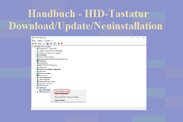 Handbuch – HID-Tastatur Download / Update / Neuinstallation