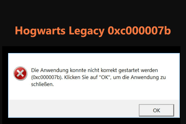 5 Wege – Hogwarts Legacy Fehler 0xc000007b