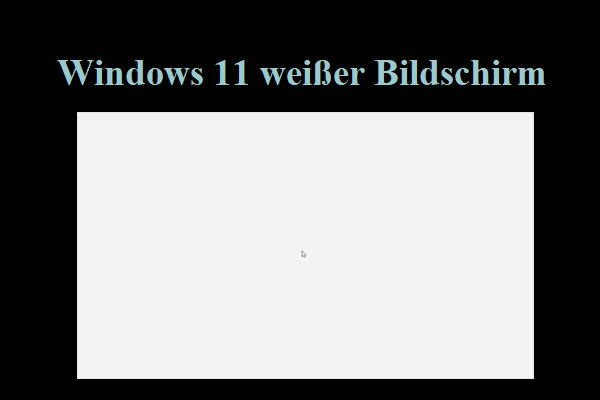 10 Lösung: Windows 11 weißer Bildschirm auf dem Computer