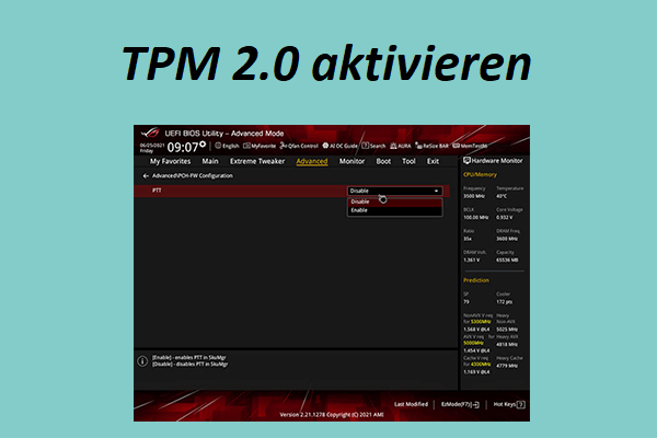 TPM 2.0 im BIOS aktivieren [Dell, ASUS, Lenovo, HP, usw.]