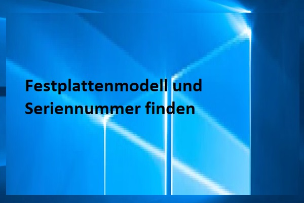 Festplattenmodell und Seriennummer in Windows 11/10 ermitteln