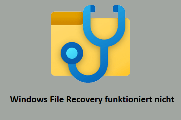 Wie behebt man, dass das Windows File Recovery Tool nicht funktioniert?
