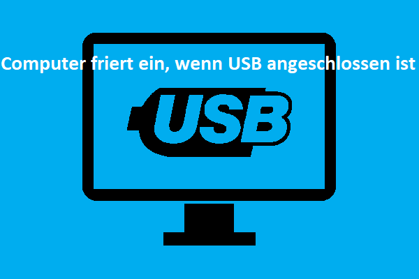 Computer friert ein, wenn USB eingesteckt ist: Gründe und beste Lösungen