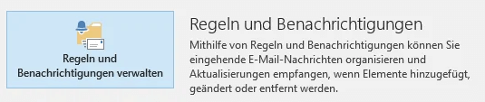 Wählen Sie Regeln und Benachrichtigung verwalten.