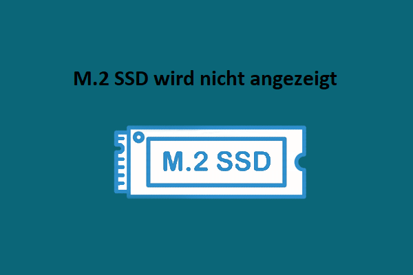 M.2 SSD wird nicht angezeigt: Wie man es repariert und Daten davon wiederherstellt