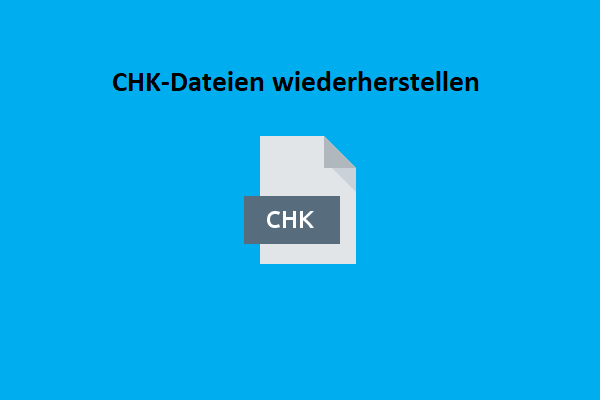 Vollständige Anleitung zur CHK-Dateiwiederherstellung (mit detaillierten Schritten)