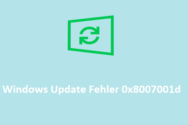 Windows Update fehlgeschlagen mit Fehlercode 0x8007001d? Beheben Sie ihn jetzt!