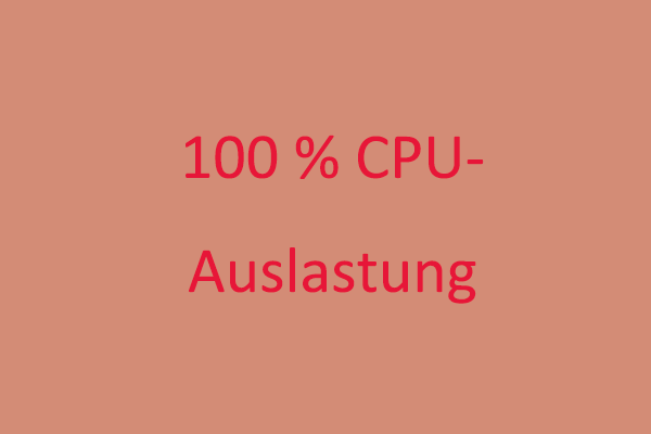 8 Tipps für 100 % CPU-Auslastung unter Windows 10