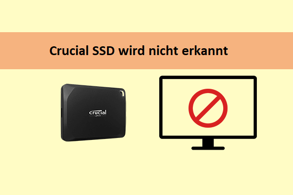 (Gelöst) Wie behebt man das Problem „Crucial SSD nicht erkannt“?