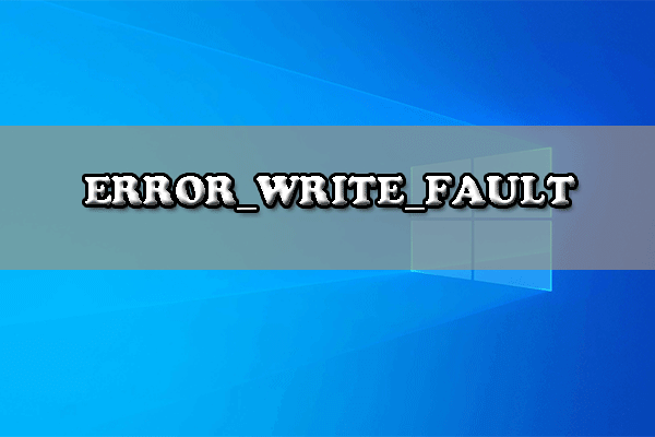 ERROR_WRITE_FAULT: Was ist die Ursache und wie kann man sie beheben?