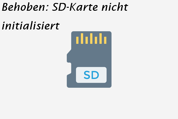 So beheben Sie den Fehler „SD-Karte nicht initialisiert“