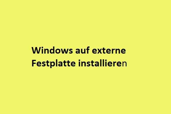 WinToUSB ausführen, um Windows 10/11 auf externe Festplatte zu installieren