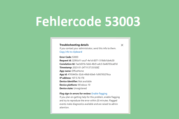 8 Wege zur Beseitigung des Microsoft-Fehlercodes 53003