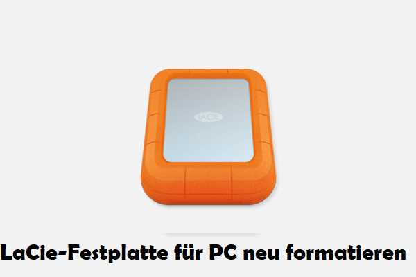 So kann man LaCie-Festplatte für PC neu formatieren