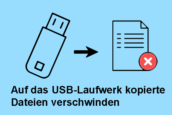 Dateien verschwinden nach dem Kopieren auf USB-Laufwerk? Daten wiederherstellen & Problem beheben