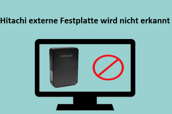 Gelöst - Hitachi externe Festplatte wird nicht erkannt oder funktioniert nicht