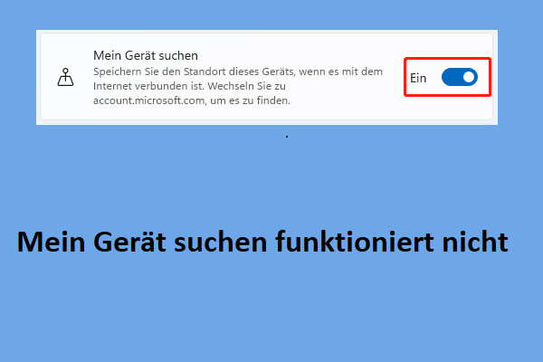 So beheben Sie: Mein Gerät suchen funktioniert nicht in Windows 11