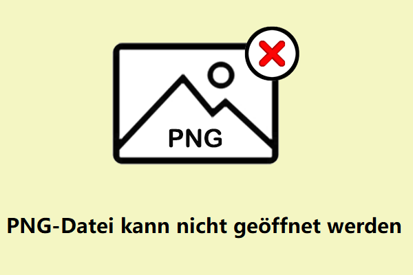 Wie man es beheben, dass PNG-Datei in Windows nicht geöffnet werden kann