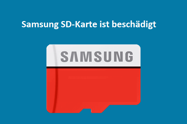 Samsung SD-Karte ist beschädigt: Datenrettung und einfache Reparaturen