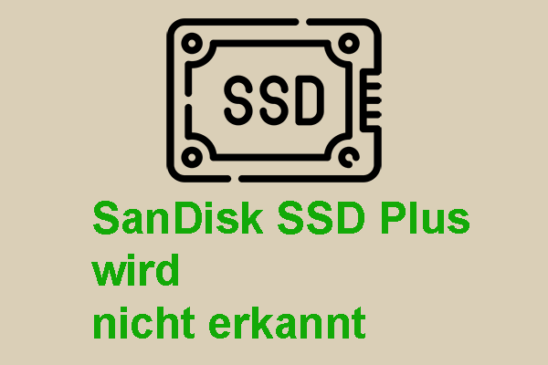 Gelöst: SanDisk SSD Plus wird nicht erkannt oder angezeigt