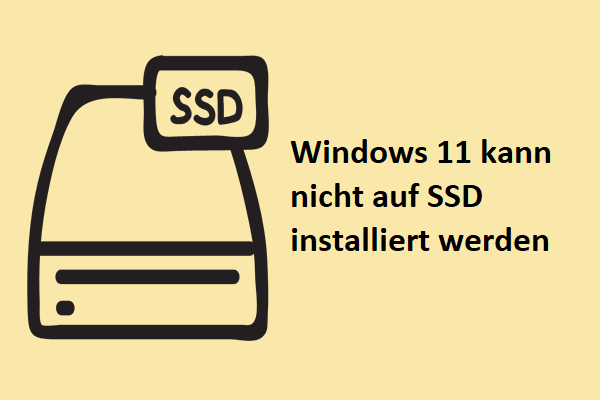 Gelöst – Windows 11 kann nicht auf SSD installiert werden (Neues Update)