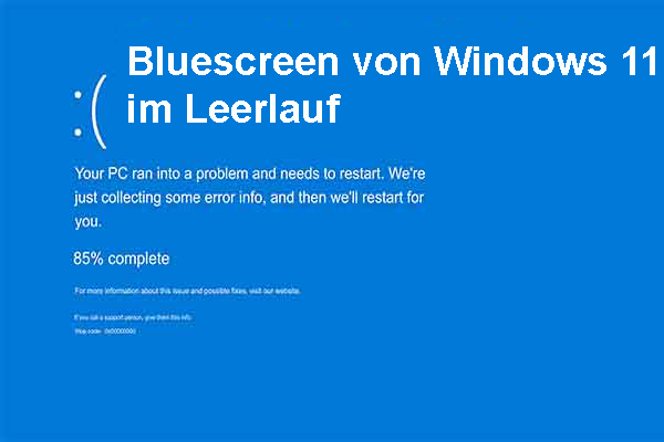So beheben Sie den Bluescreen von Windows 11 im Leerlauf ohne Datenverlust