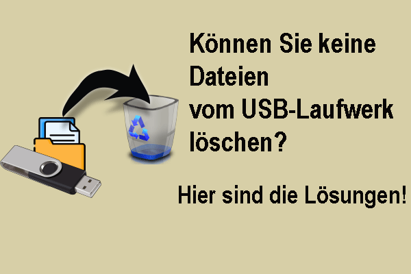 Gelöst: Datei lässt sich nicht von USB-Stick löschen