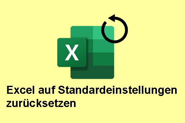 3 Möglichkeiten: Excel auf Standardeinstellungen zurücksetzen