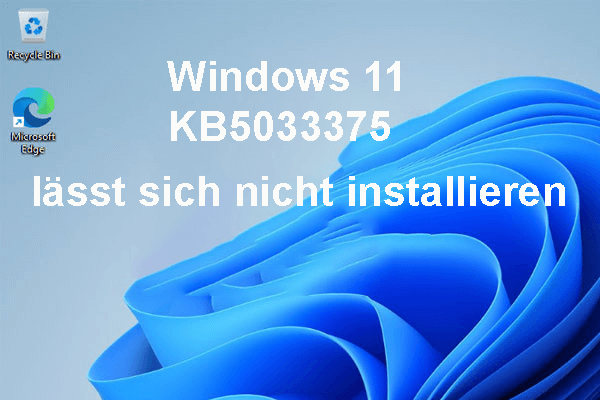 Windows 11 KB5033375 lässt sich nicht installieren? (5 Lösungen)