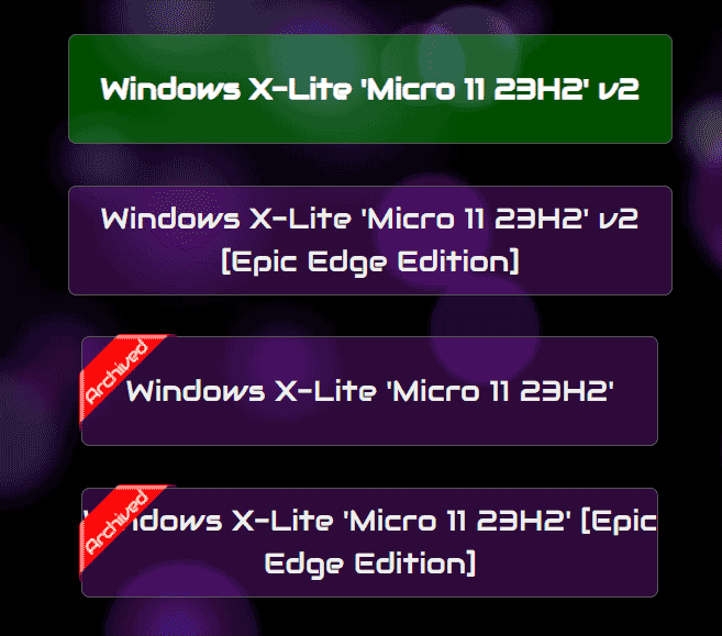 Windows X-Lite Micro 11 23H2