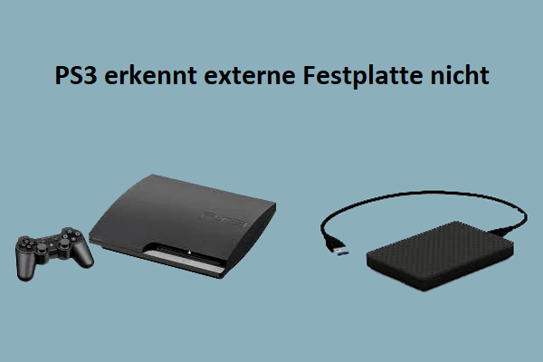 PS3 erkennt keine externe Festplatte & wie man es behebt