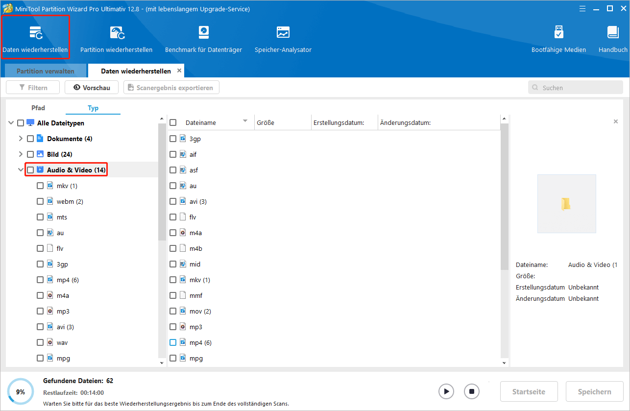 Daten wiederherstellen