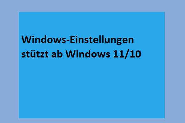 Windows-Einstellungen-App stürzt in Windows 11/10 ab? Beheben Sie es über 4 Wege!