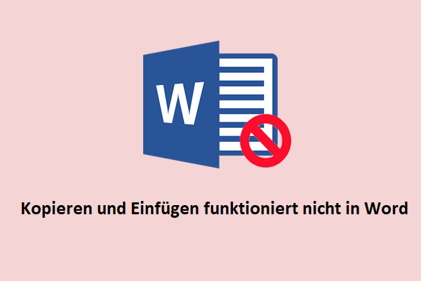 Nicht funktionierendes Kopieren und Einfügen in Word beheben