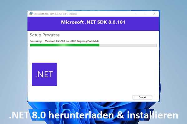 .NET 8.0 Download & Installation für Windows 10/11 (x64 & x86)