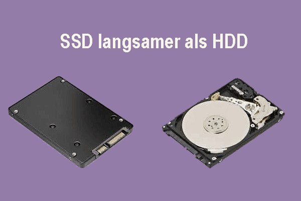 Beantwortet: Warum ist meine SSD langsamer als HDD?