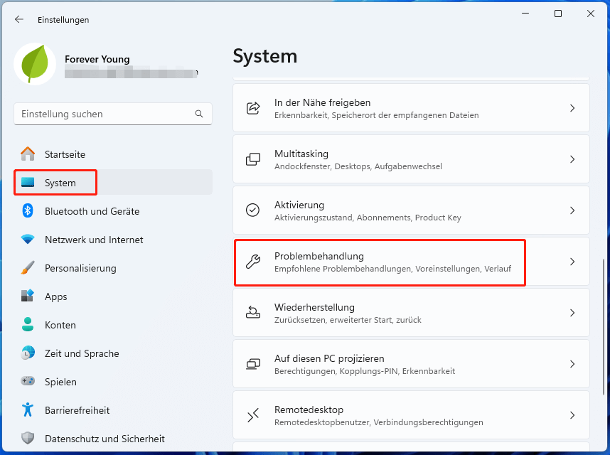 Ausführen der Windows Update-Problembehandlung