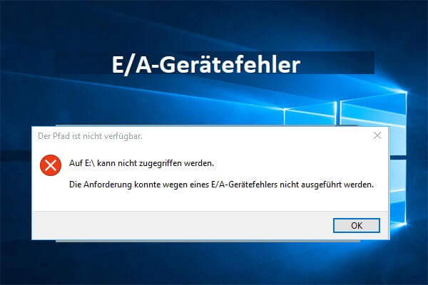 8 Lösungen für den E/A-Gerätefehler bei externen Festplattenlaufwerken