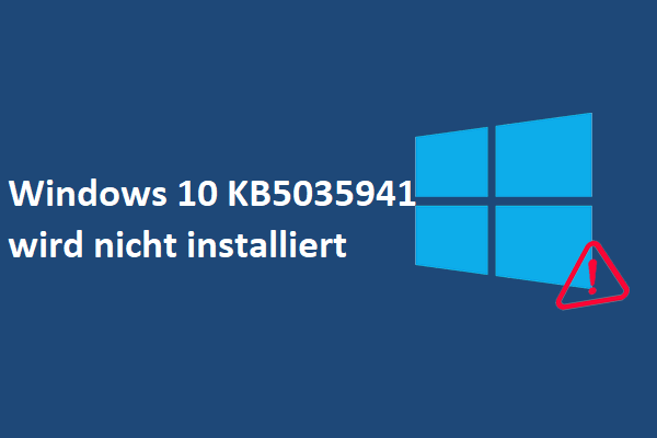 Windows 10 KB5035941 wird nicht installiert: Die besten Methoden, um es zu beheben!
