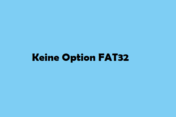 Gelöst – FAT32-Formatoption ist in Windows nicht verfügbar