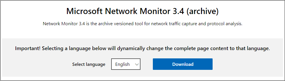 Laden Sie Microsoft Network Monitor herunter