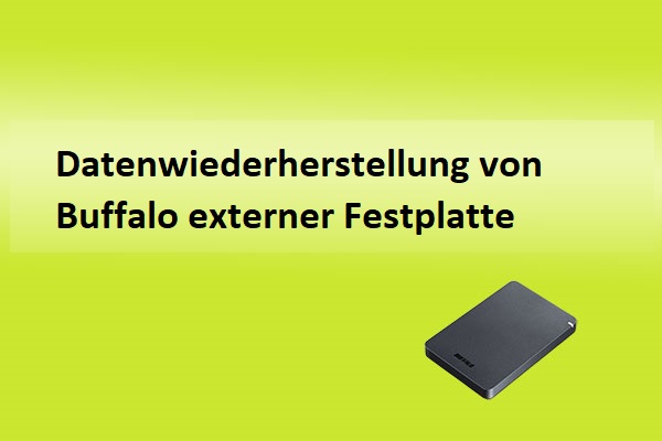 Wie kann ich Daten von einer externen Buffalo-Festplatte wiederherstellen?