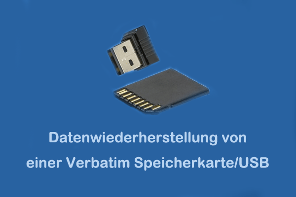 Datenwiederherstellung von einer Verbatim Speicherkarte/USB & Problemlösungen