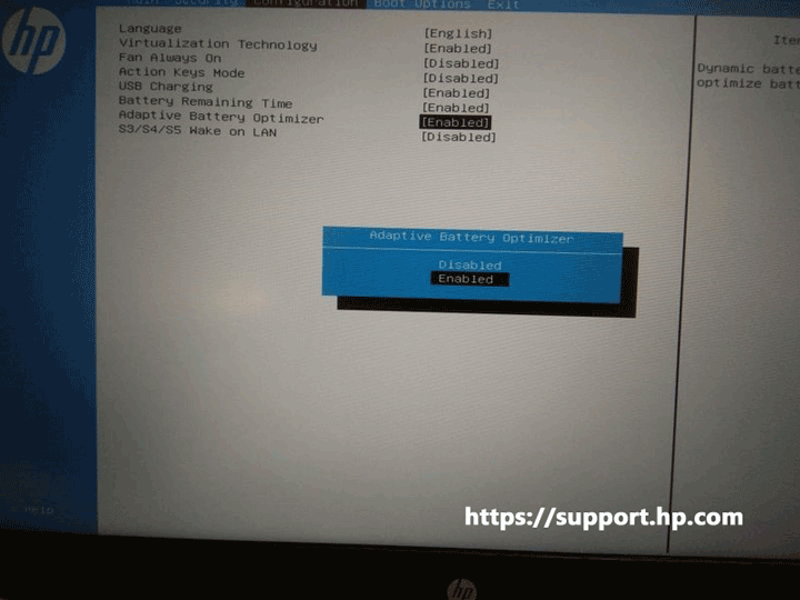 HP Adaptive Battery Optimizer deaktivieren