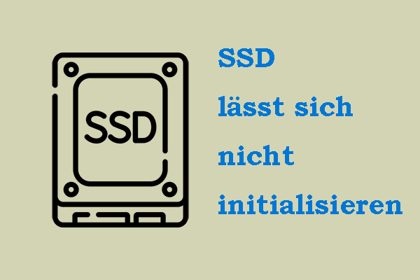 Gelöst: SSD lässt sich nicht initialisieren