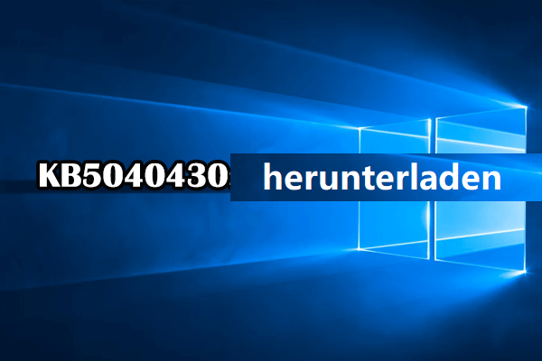 Informationsleitfaden: KB5040430 Update für Windows 10/Server
