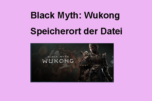 Black Myth: Wukong Speicherort der Datei – Ein Backup erstellen