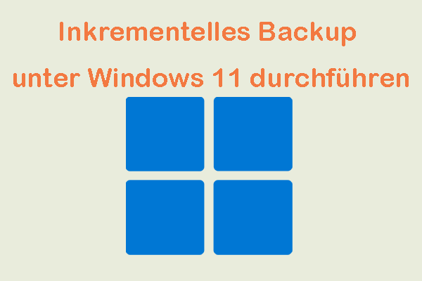 Können Sie inkrementelle Backups unter Windows 11 durchführen? Wie erstellen Sie sie? (2 Wege)