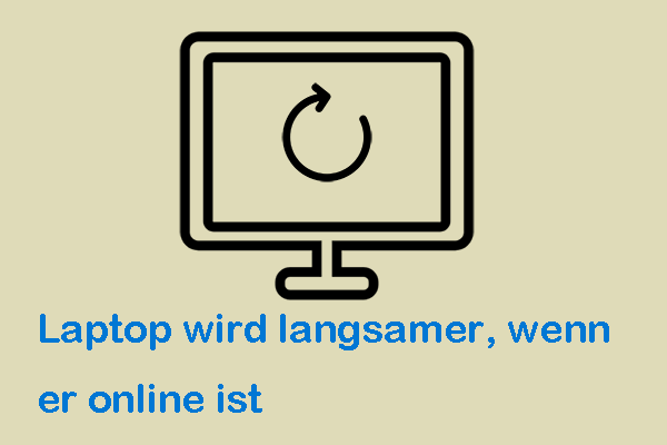 Lösungen: Laptop wird langsamer, wenn er mit dem Internet verbunden ist